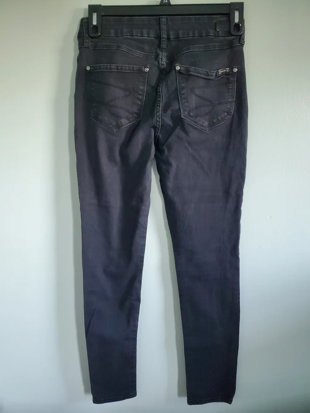 Seven7 Women's Skinny Jeans in Black